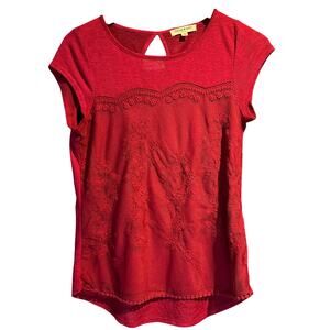 Living Doll Size Medium Burgundy Blouse Lace, Lined Front Trim Details Office
